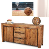 Personalisiertes Basketball-FOTO, TEXT Basketball