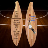 Personalisiertes Basketball-FOTO, TEXT Basketball