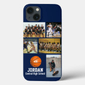 Personalisiertes Basketball-Fotocollage-Team # Case-Mate iPhone Hülle (Rückseite)