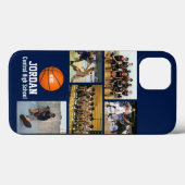 Personalisiertes Basketball-Fotocollage-Team # Case-Mate iPhone Hülle (Rückseite (Horizontal))