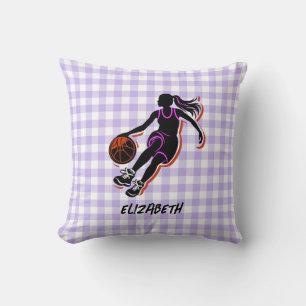 Personalisiertes Basketball-Girl-Kissen Kissen