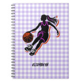 Personalisiertes Basketball Girl Notebook Notizblock (Vorderseite)