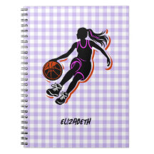 Personalisiertes Basketball Girl Notebook