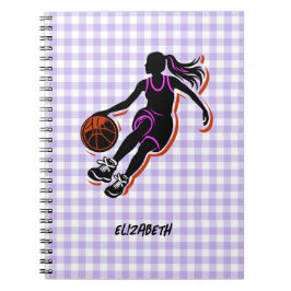 Personalisiertes Basketball Girl Notebook Notizblock