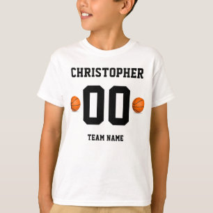 Personalisiertes Basketball-Kinderschulteam T-Shirt