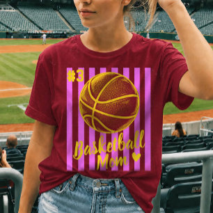 Personalisiertes Basketball-Mama-T-Shirt für den S T-Shirt