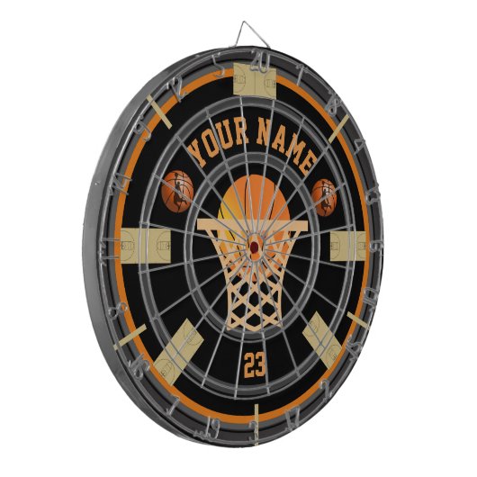 Personalisiertes Basketball Multi-Target Dart Boar Dartscheibe (Vorderseite Links)