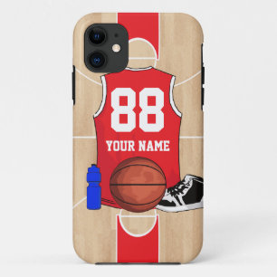 Personalisiertes Basketball-Shirt auf Gericht Case-Mate iPhone Hülle