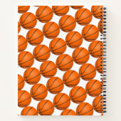 Personalisiertes Basketball-Spielerteam FotoCollag Notizblock (Rückseite)