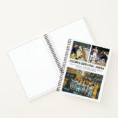 Personalisiertes Basketball-Spielerteam FotoCollag Notizblock (Innenseite)
