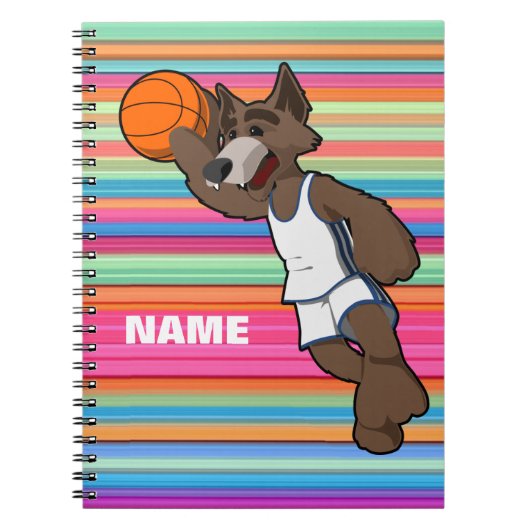 Personalisiertes Basketball SpiralNotebook Notizblock (Vorderseite)