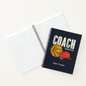 Personalisiertes Basketball-Trainerspiel Notizblock (Innenseite)
