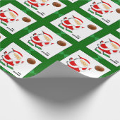 Personalisiertes Basketball Weihnachtsgeschenk Geschenkpapier (Ecke)