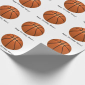 Personalisiertes Basketball-Wrapper Geschenkpapier (Ecke)