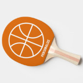 Personalisiertes Basketballlogo Tischtennispaddel Tischtennis Schläger (Seitenansicht)