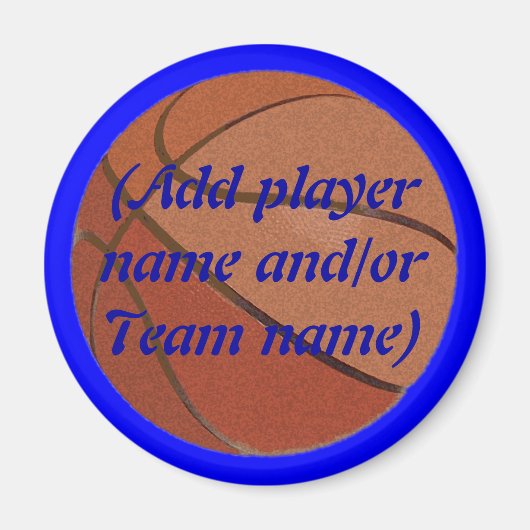 Personalisiertes Basketballmagnet Magnet (Vorne)