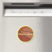Personalisiertes Basketballmagnet Magnet (In Situ (Geschirrspüler))
