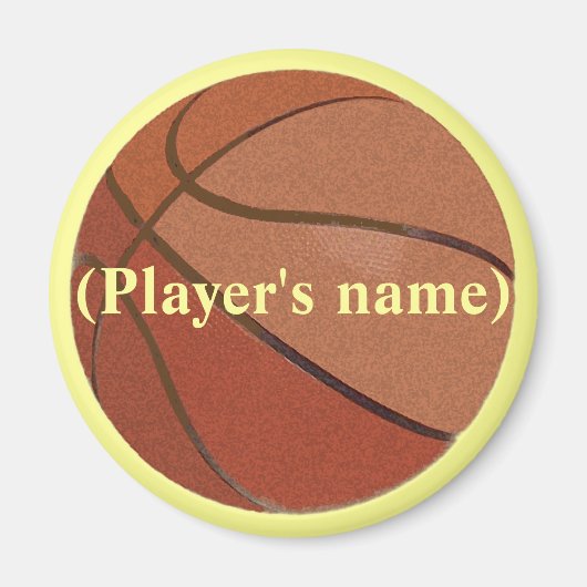 Personalisiertes Basketballmagnet Magnet (Vorne)