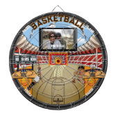 Personalisiertes Basketballstadion Dartscheibe (vorne)