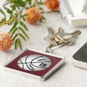 Personalisiertes Basketballteam - Tipps Schlüsselanhänger (Seite)