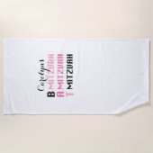 Personalisiertes Bat Mitzvah Handtuch (Vorderseite)