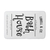 Personalisiertes Bath House Lavatory Wash Rinde tr Badematte (Vorderseite)