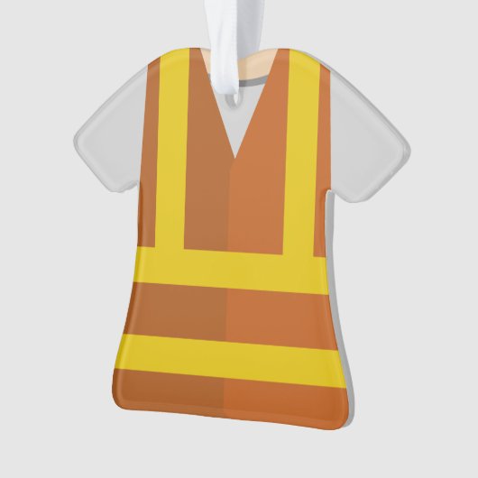 Personalisiertes Bau-Auftragnehmer-Weihnachten Ornament (Vorderseite)