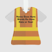 Personalisiertes Bau-Auftragnehmer-Weihnachten Ornament (Rückseite)