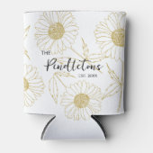 Personalisiertes Bauernhaus Chic Sonnenblume Dosenkühler (Vorderseite)