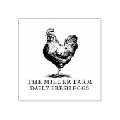 Personalisiertes Bauernhaus Frische Eierkarton Gummistempel (Prägung)