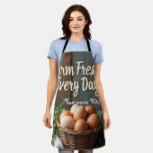 Personalisiertes Bauernhaus Kochen Schürze (Getragen)