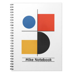 Personalisiertes Bauhaus-Minimalist-Geometrie-Noti Notizblock