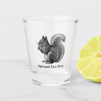Personalisiertes Baumeichhörnchen Schnapsglas