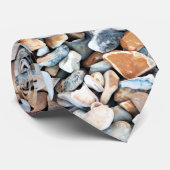 Personalisiertes Baumuster aus Pebble Stone Krawatte (Gerollt)