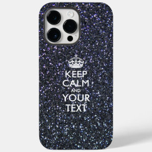 Personalisiertes BE RUHIG UND Ihr Text Case-Mate iPhone 14 Pro Max Hülle
