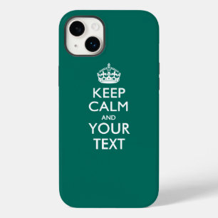 Personalisiertes BE RUHIG UND Ihr Text Case-Mate iPhone 14 Plus Hülle