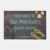 Personalisiertes Beach House Fußmatte (Vorderseite)