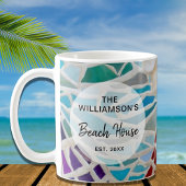 Personalisiertes Beach House Kaffeetasse