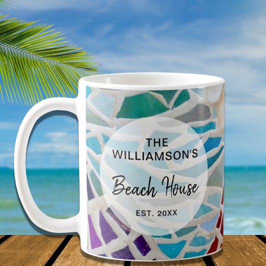 Personalisiertes Beach House Kaffeetasse