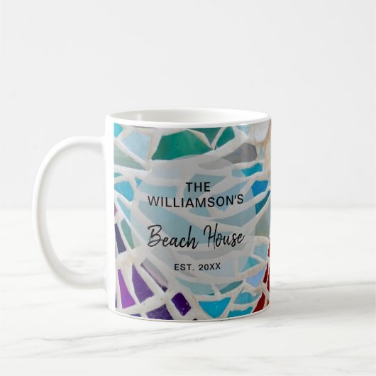 Personalisiertes Beach House Kaffeetasse (Links)