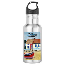 Personalisiertes Beach House und Boat Edelstahlflasche