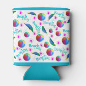 Personalisiertes Beach-Party Dosenkühler (Rückseite)