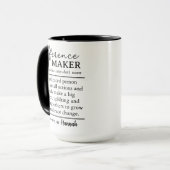 Personalisiertes, bedachtes Dankeschön-Tassengesch Tasse (Vorderseite Links)