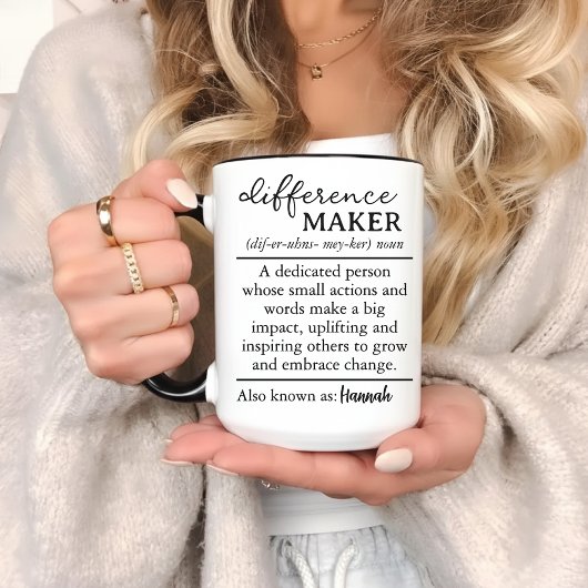 Personalisiertes, bedachtes Dankeschön-Tassengesch Tasse