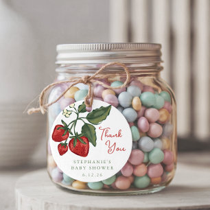Personalisiertes Beeren-Baby-Shower-Gunstbeweis-Ta Geschenkanhänger