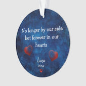 Personalisiertes Begleiter Beileid Geschenk Weihna Ornament (Vorderseite)