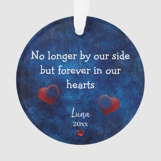 Personalisiertes Begleiter Beileid Geschenk Weihna Ornament (Vorderseite)