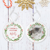 Personalisiertes Begleiter Foto Erste Weihnachten Ornament