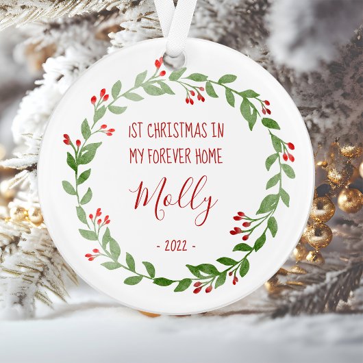 Personalisiertes Begleiter Foto Erste Weihnachten Ornament