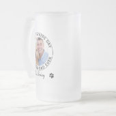Personalisiertes Begleiter Foto Happy Vatertag Hun Mattglas Bierglas (Vorderseite Links)